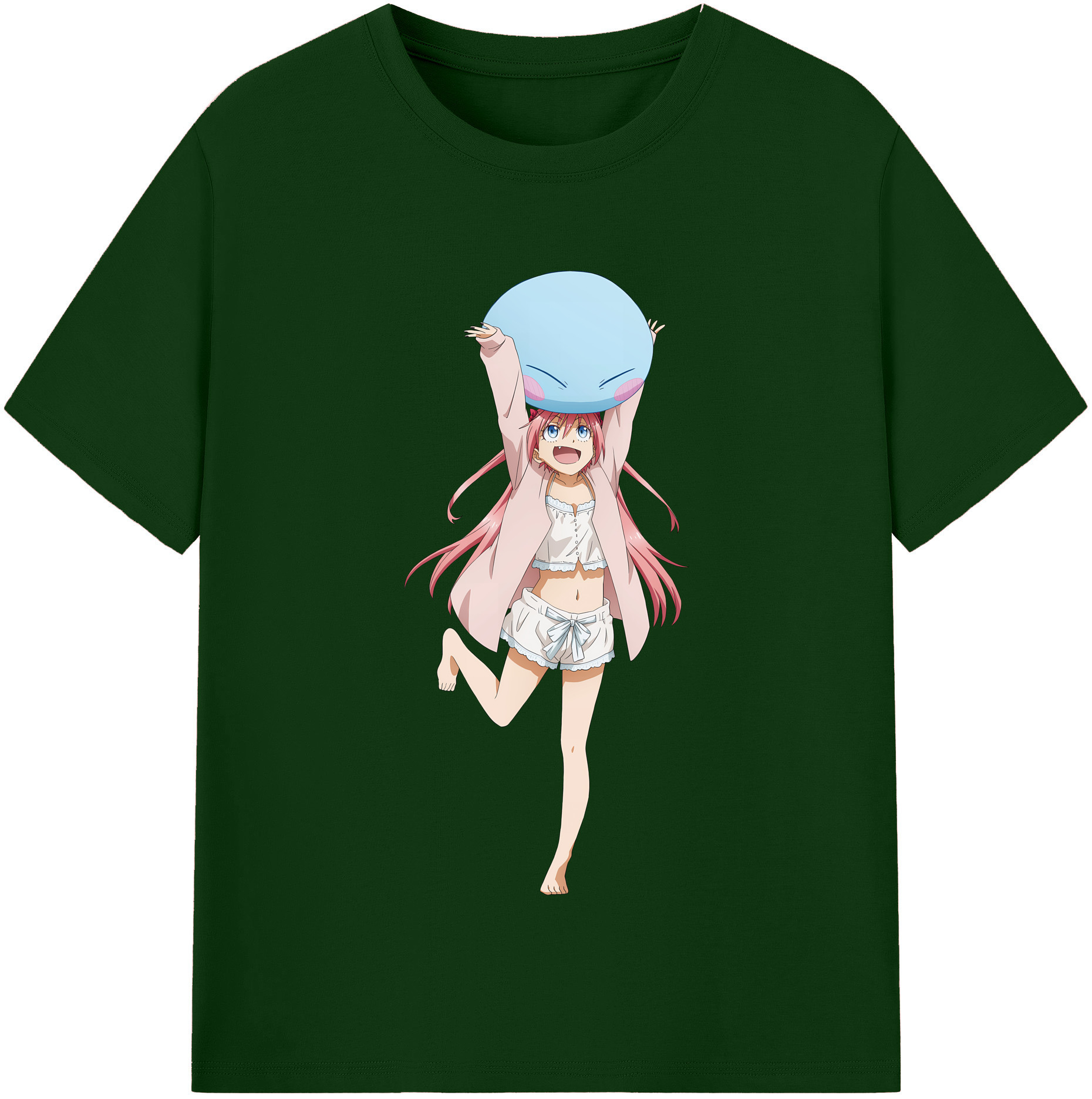 （画像用） 転スラ Regarding Reincarnated to Slime 綿100％半袖Tシャツ（フロントプリント）